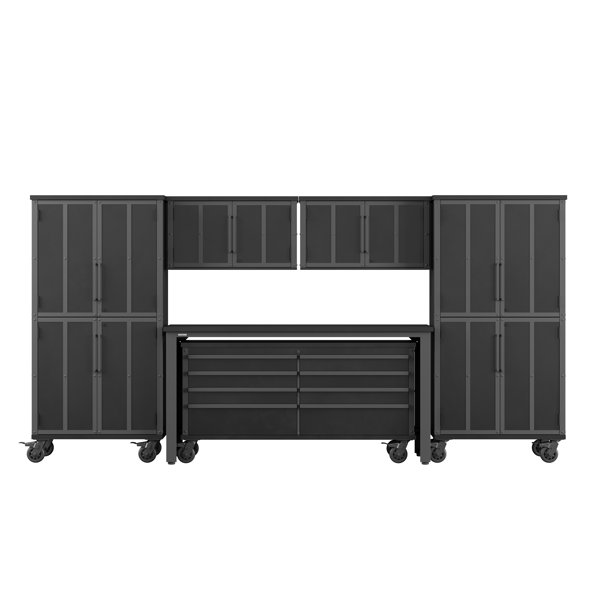 Scott Living Keoki 32.50" H x 63" W x 19" D Garage 8 Drawer Tool Cart